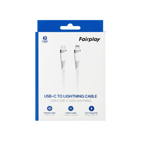Câble Lightning Fairplay – Compatible iPhone, iPad, iPod
